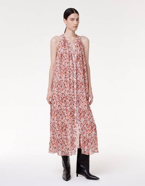 Silk Chiffon Scarf Dress | Sedona Multi