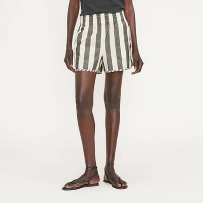 The Poplin Boxer Short | Bone / Black