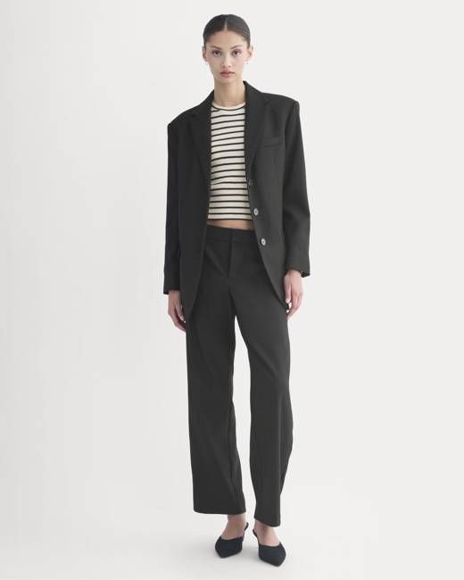 Straight-Leg Trouser in Tailor Twill | Black