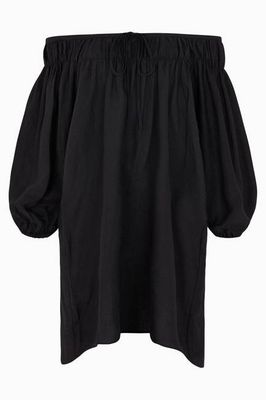 The Malou Mini Kaftan in black