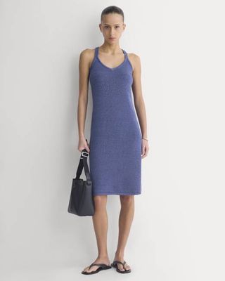Sweater Racerback Midi Dress | Blue Dusk