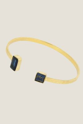 ASHIANA Palma Navy Bangle | Gold/Navy