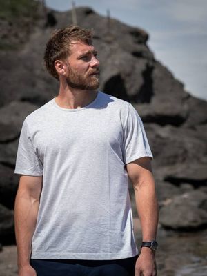 Recycled Cotton Stripe Tee - Mens