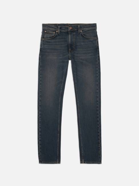 Lean Dean Blackened Blue slim tapered jeans | Nudie Jeans