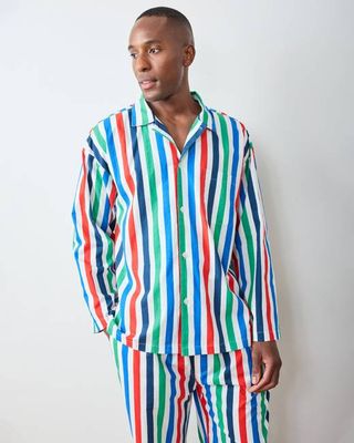 Gift Wrapping - Men's Long PJ Set - Nautical Stripes