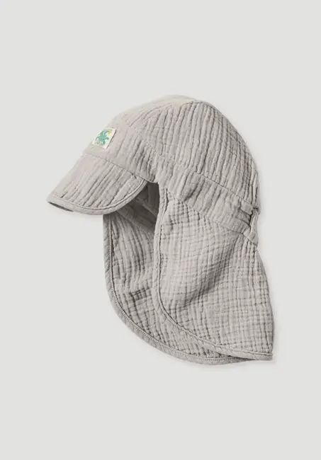 Muslin peaked cap made of pure organic cotton