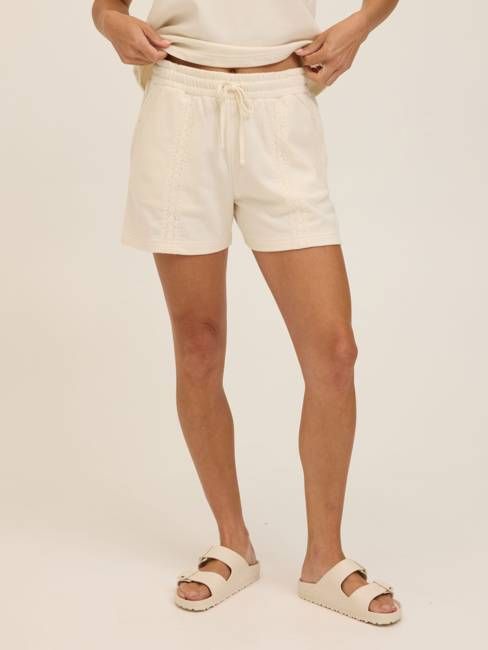 Helena Cotton Terry Lace Mix Short