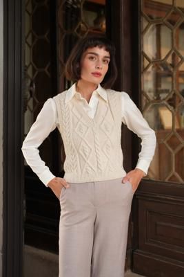 Erin Handknit Sweater Vest