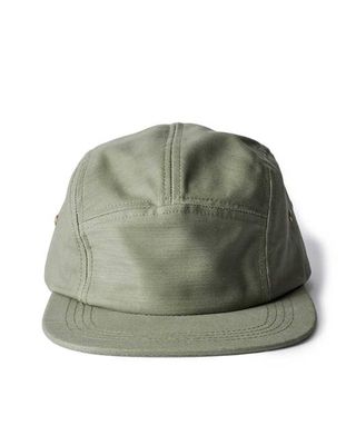 The 5-Panel Cap in Field Olive Reverse Sateen