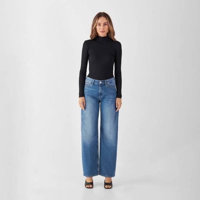 ASH Barrel Leg Minimal Stretch - Basic - Medium Blue