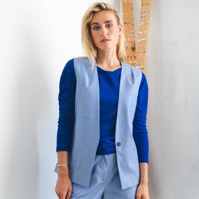 Lapis Weste Blaue Streifen