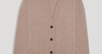 Brown Melange Wool Cardigan | 100% Recycled Wool | Archive | Asket