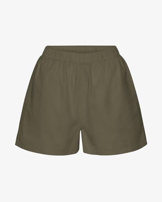 Women Organic Twill Shorts - Dusty Olive