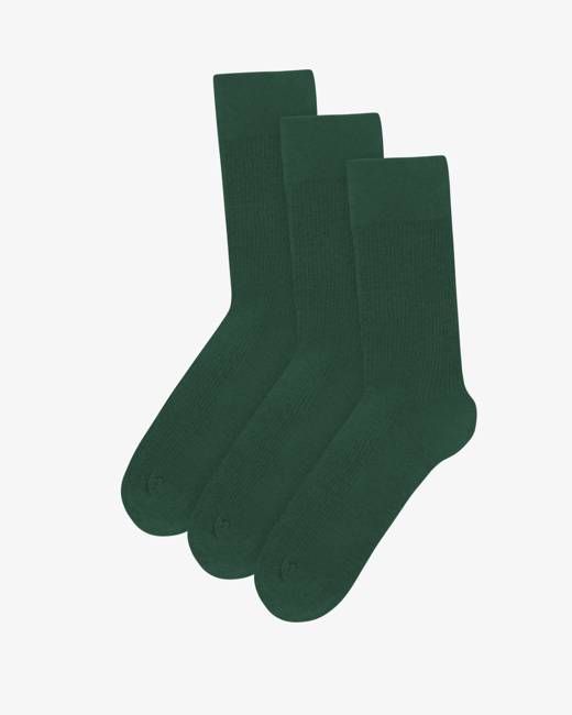 Classic Organic Sock - Emerald Green (3-Pack)