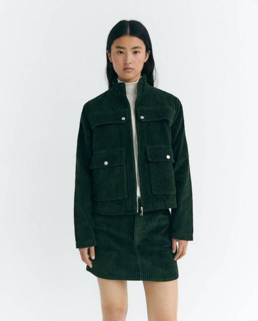Green corduroy Celia jacket