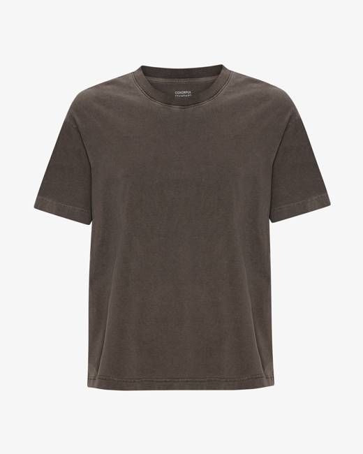 Oversized Organic T-Shirt - Faded Mud
