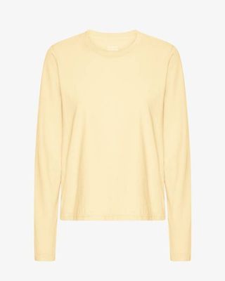 Women Organic LS T-Shirt - Soft Yellow