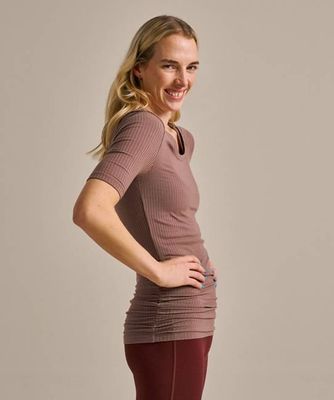 Short Sleeve Rib Top