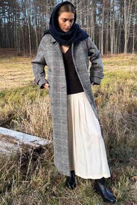 Maxi Overcoat - Mackenzie Plaid Wool