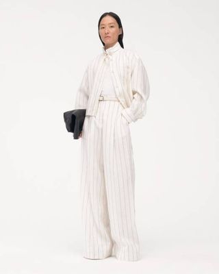 Pleated Trouser - Resale | White