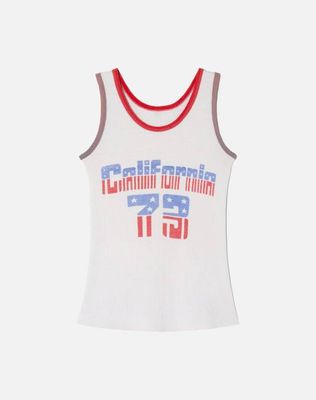 Vintage 70s California Waffle Tank - #1495