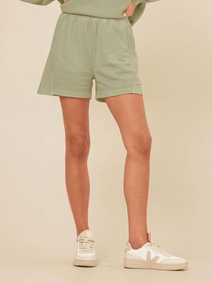 Chantel Mineral Wash Fleece Short