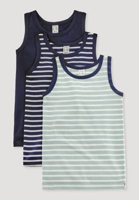 Fitted undershirt 3-pack made from organic cotton