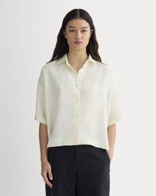 The Short-Sleeve Square Shirt in Butterlite | Bone