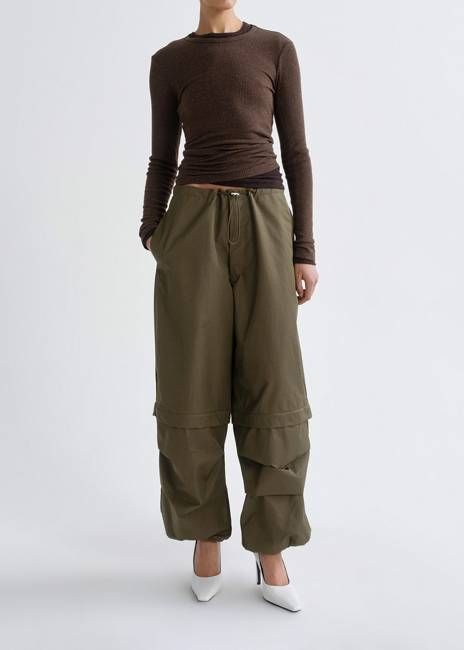 Agolde Coulson Parachute Pant in Willow