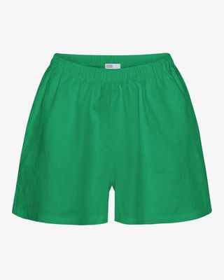 Linen Shorts - Kelly Green