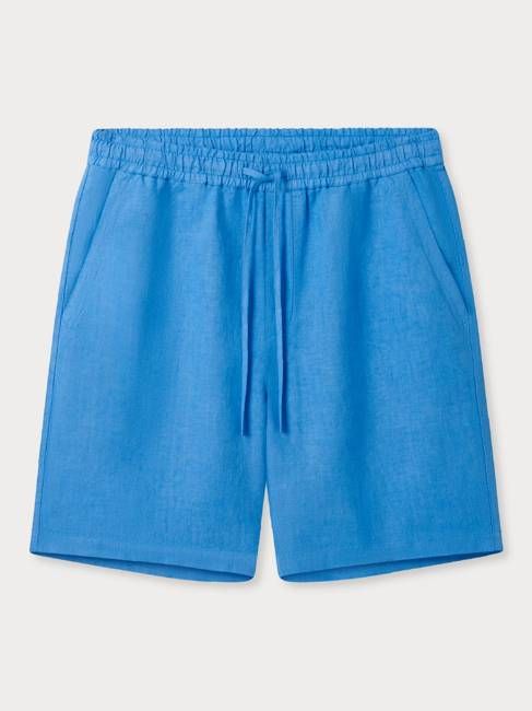 Men's Yacht Blue Joulter Linen Shorts