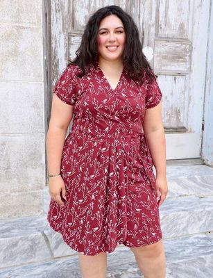 Cardinal Organic Wrap Dress