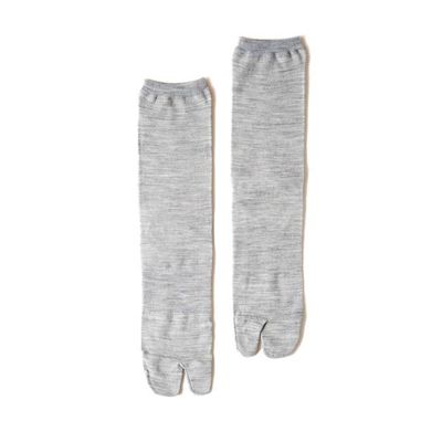NODAL Australian Merino Wool Tabi Sock Melange Gray