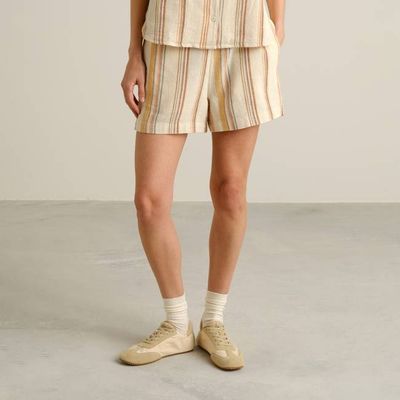 DEDICATED - Shorts Aspudden Stripe Off-White