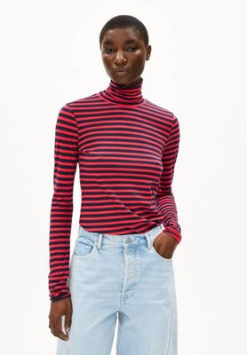 GRAZILIANAA STRIPES | tinted navy-candy apple