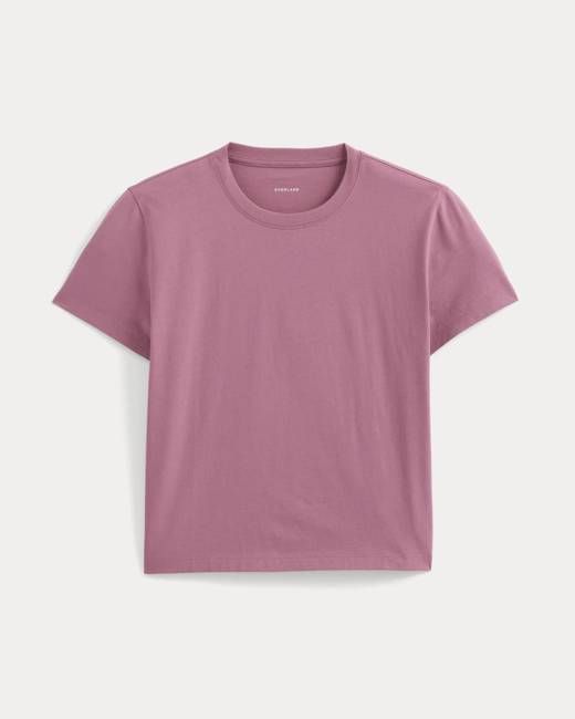The Box-Cut Tee in Essential Cotton | Heather Rose | No Pocket