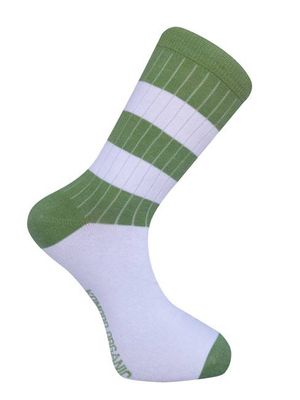 SPORT STRIPE - GOTS Organic Cotton Socks Green