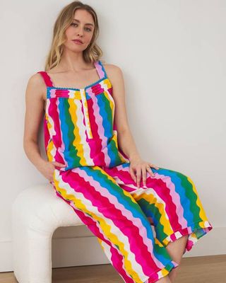 Daily Disco - Back to Bed Cropped Pant Set - Rainbow