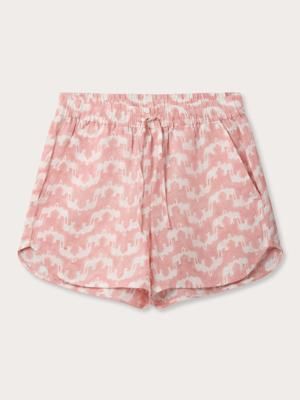 Womens Elephant Palace Strawberry Musha Linen Shorts
