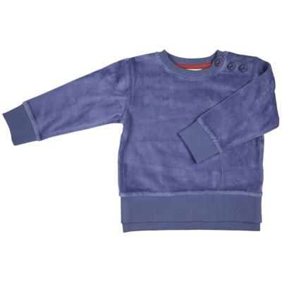 Velour Sweatshirt - Velvet Blue