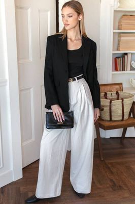 Atelier Pleated Pant 2 - White Swan