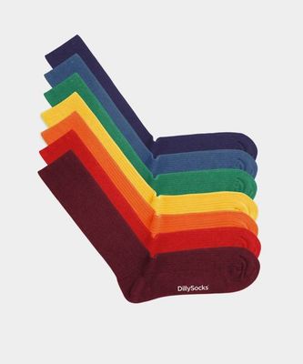 Ribbed Rainbow (7-pack)