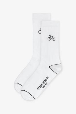 Socks with heart black