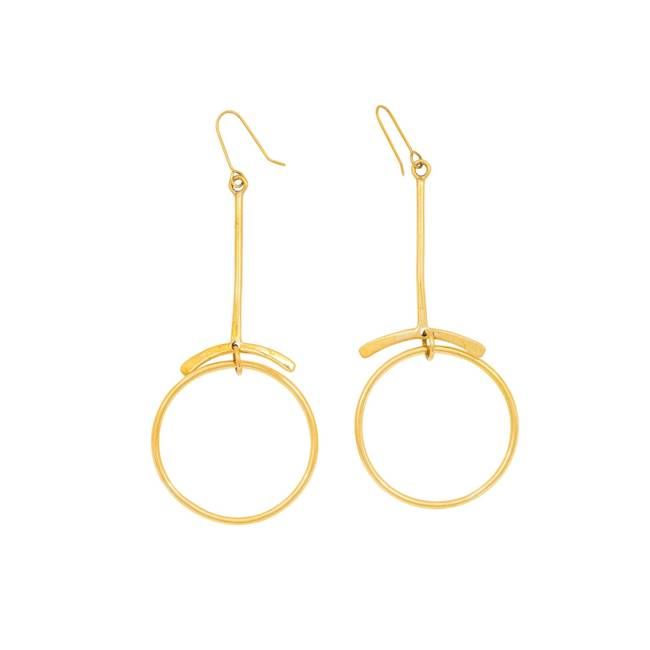 Furaha Recycled Brass Earrings