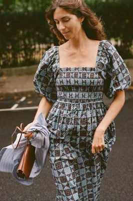 The Katrina Dress | Star Quilt Slate