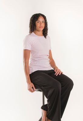 Essential nursing top short sleeve - Pastel pink