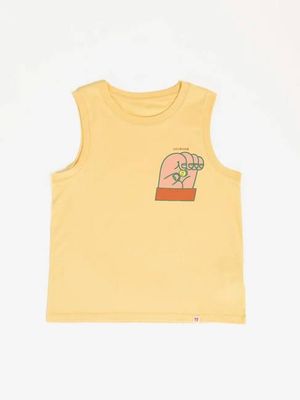 HAND WOMEN'S YELLOW TANK TOP