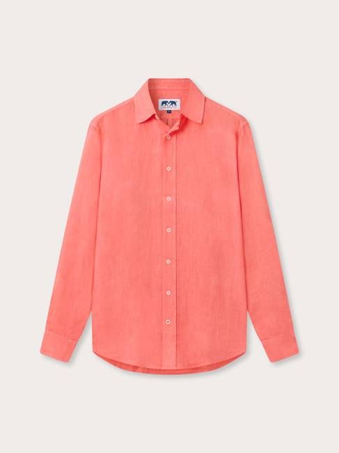 Men's Coral Abaco Linen Shirt