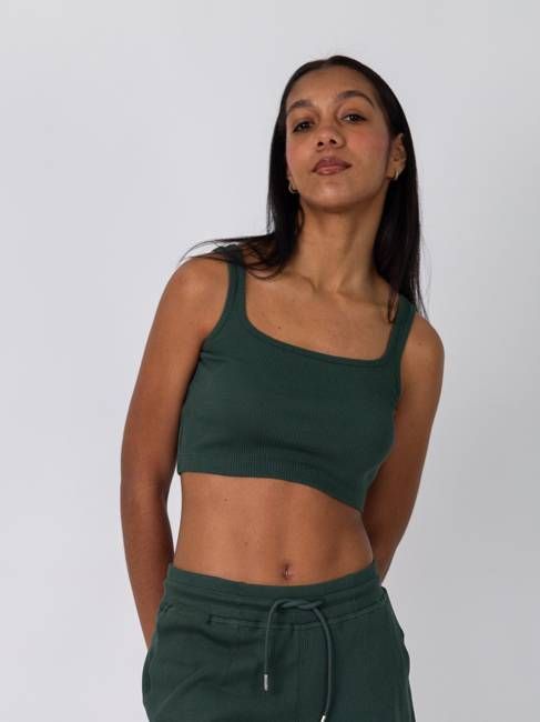 Revive™ Organic Cotton Crop Tank | Juniper