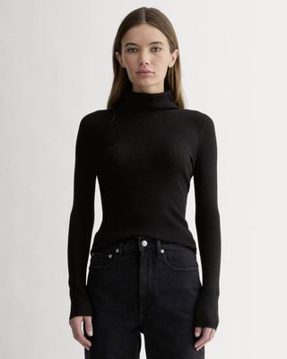 The Turtleneck in Ultrasoft Merino | Black